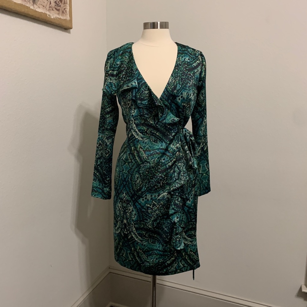 Office to dinner wrap dress